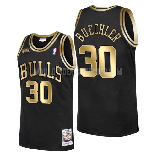 maillot nba homme de chicago bulls jud buechler 30 noir champions 1998