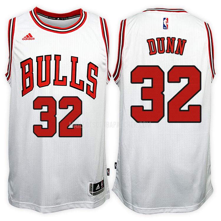 maillot nba homme de chicago bulls kris dunn 32 blanc home