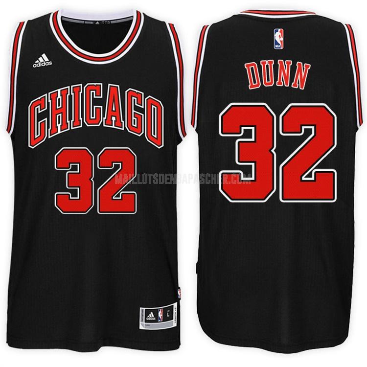 maillot nba homme de chicago bulls kris dunn 32 noir alterner