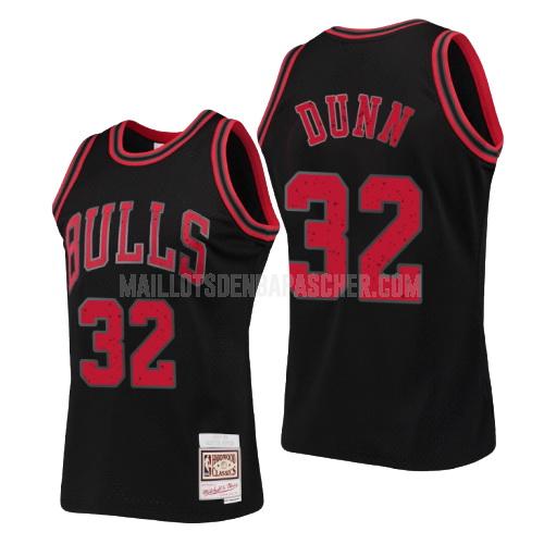 maillot nba homme de chicago bulls kris dunn 32 noir collection de bagues