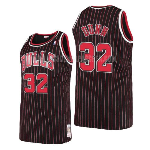 maillot nba homme de chicago bulls kris dunn 32 noir hardwood classics 1995-96