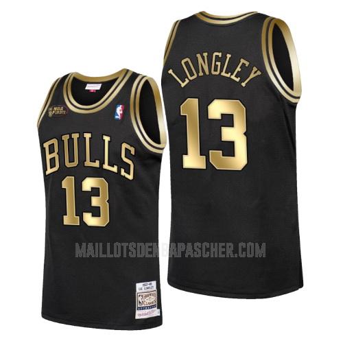 maillot nba homme de chicago bulls luc longley 13 noir champions 1998