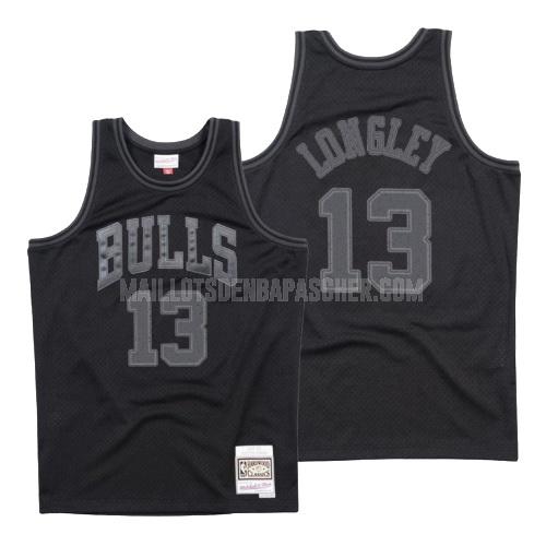 maillot nba homme de chicago bulls luc longley 13 noir hardwood classics