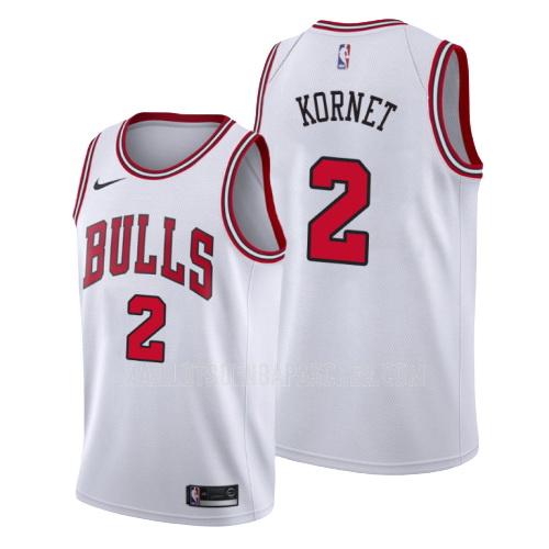 maillot nba homme de chicago bulls luke kornet 2 blanc association