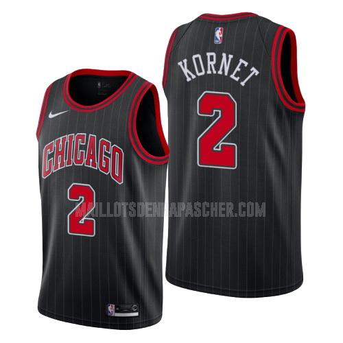 maillot nba homme de chicago bulls luke kornet 2 noir statement 2019-20