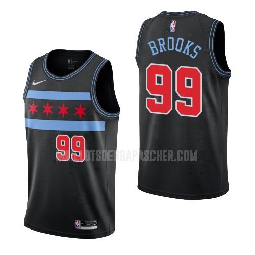 maillot nba homme de chicago bulls marshon brooks 99 noir city edition