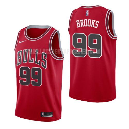 maillot nba homme de chicago bulls marshon brooks 99 rouge icon