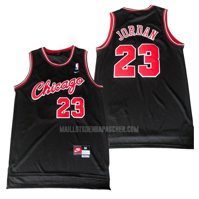 maillot nba homme de chicago bulls michael jordan 23 noir