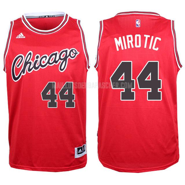 maillot nba homme de chicago bulls nikola mirotic 44 rouge hardwood classics 2015