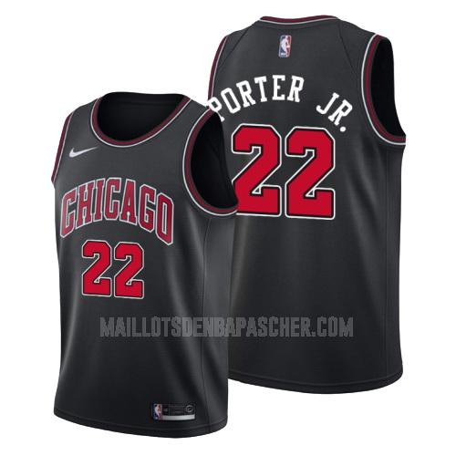 maillot nba homme de chicago bulls otto porter jr 22 noir statement