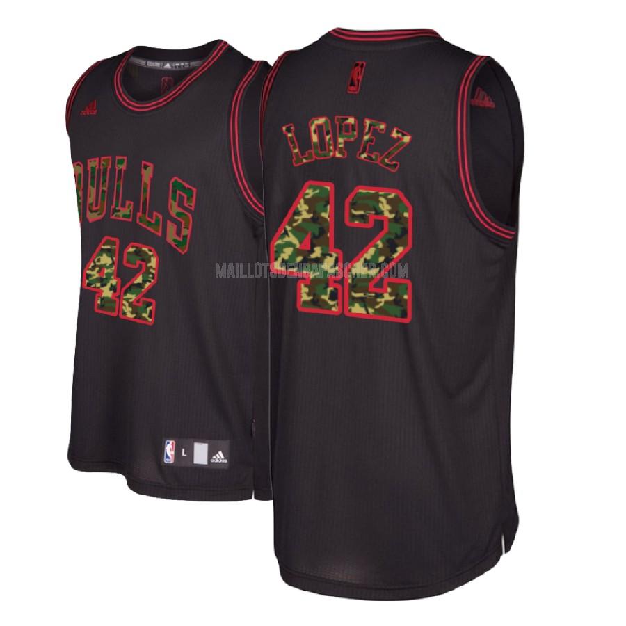 maillot nba homme de chicago bulls robin lopez 42 noir mode version