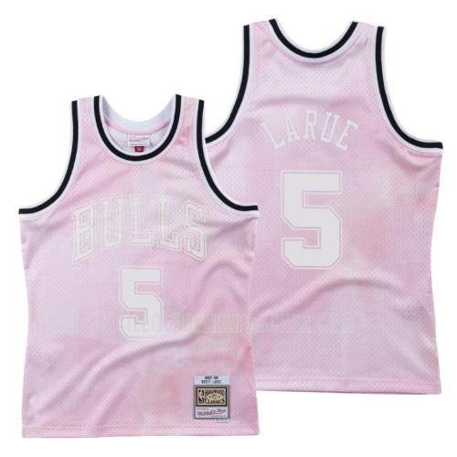 maillot nba homme de chicago bulls rusty larue 5 rose ciel nuageux