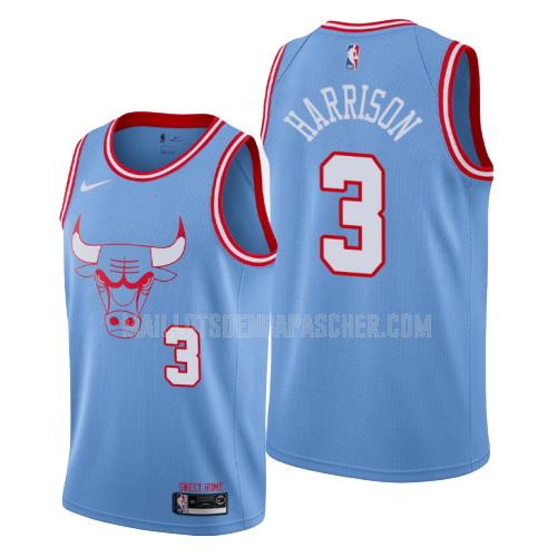 maillot nba homme de chicago bulls shaquille harrison 3 bleu city edition 2019-20