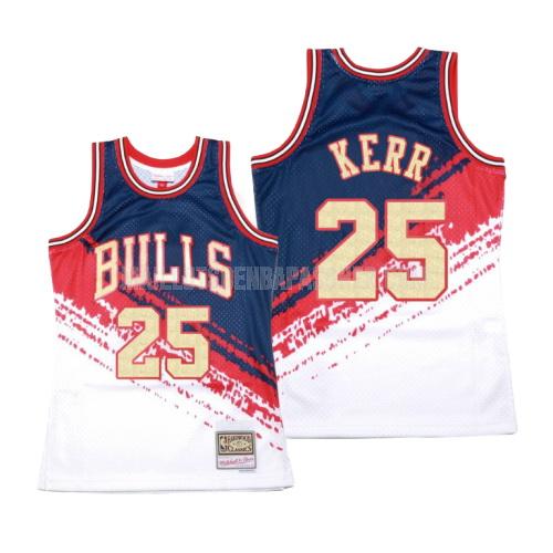 maillot nba homme de chicago bulls steve kerr 25 blanc hardwood classics 1997-98