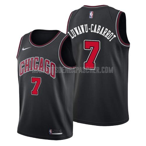 maillot nba homme de chicago bulls timothe luwawu 7 noir statement