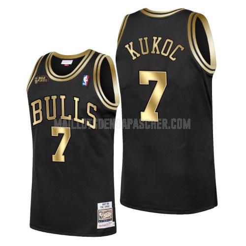 maillot nba homme de chicago bulls toni kukoc 7 noir champions 1998