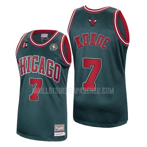 maillot nba homme de chicago bulls toni kukoc 7 vert hardwood classics 2008-2009