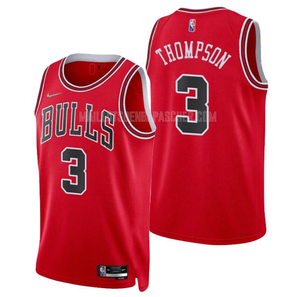 maillot nba homme de chicago bulls tristan thompson 3 rouge icon edition 2022