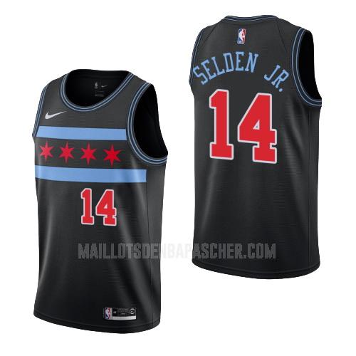 maillot nba homme de chicago bulls wayne selden jr 14 noir city edition