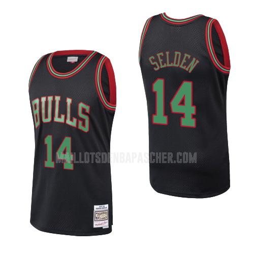 maillot nba homme de chicago bulls wayne selden jr 14 noir hardwood classics