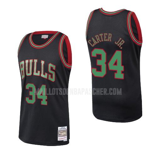 maillot nba homme de chicago bulls wendell carter jr 34 noir hardwood classics