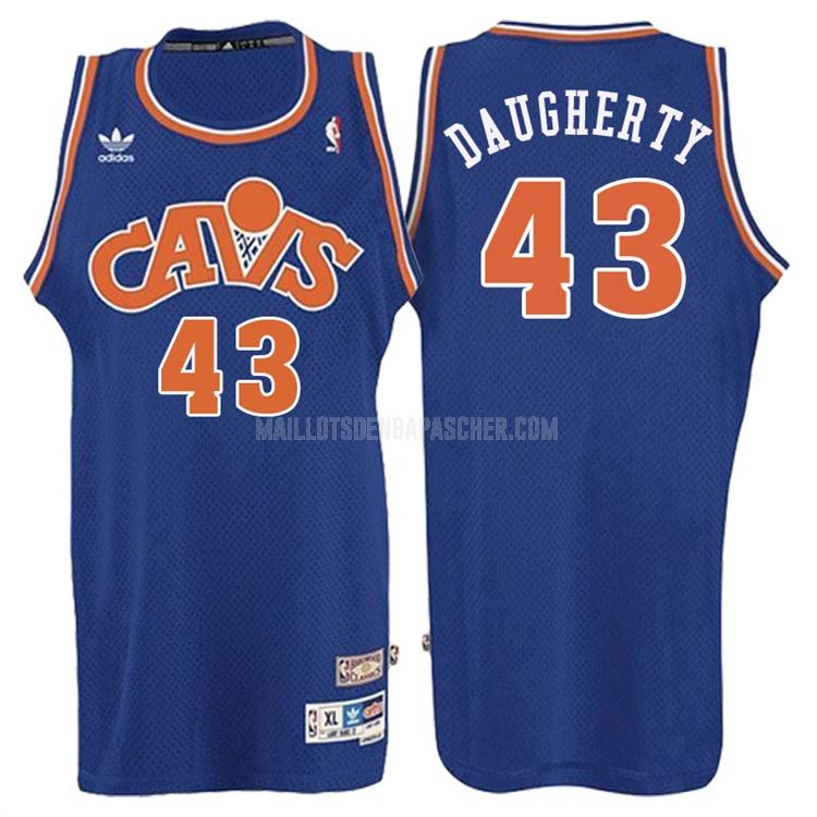 maillot nba homme de cleveland cavaliers brad daugherty 43 bleu hardwood classic