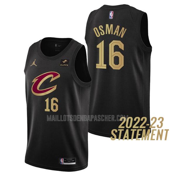 maillot nba homme de cleveland cavaliers cedi osman 16 noir statement edition 2022-23