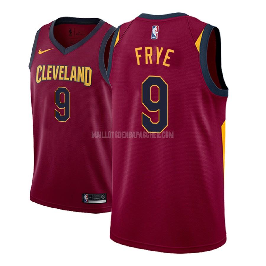 maillot nba homme de cleveland cavaliers channing frye 9 rouge icon 2018-19
