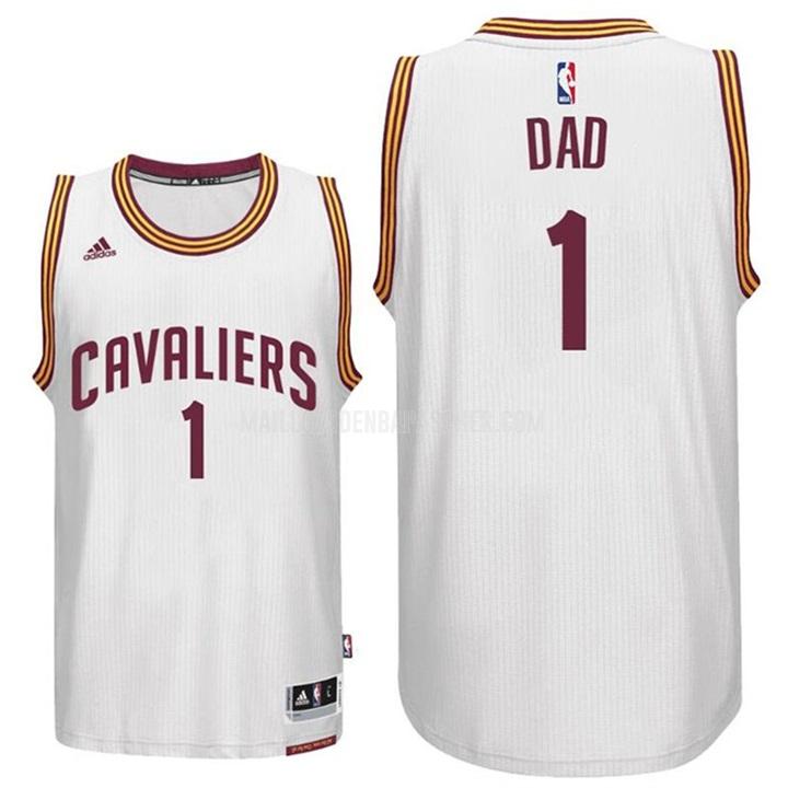 maillot nba homme de cleveland cavaliers dad 1 blanc fête des pères