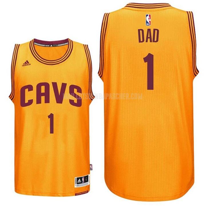 maillot nba homme de cleveland cavaliers dad 1 orange fête des pères