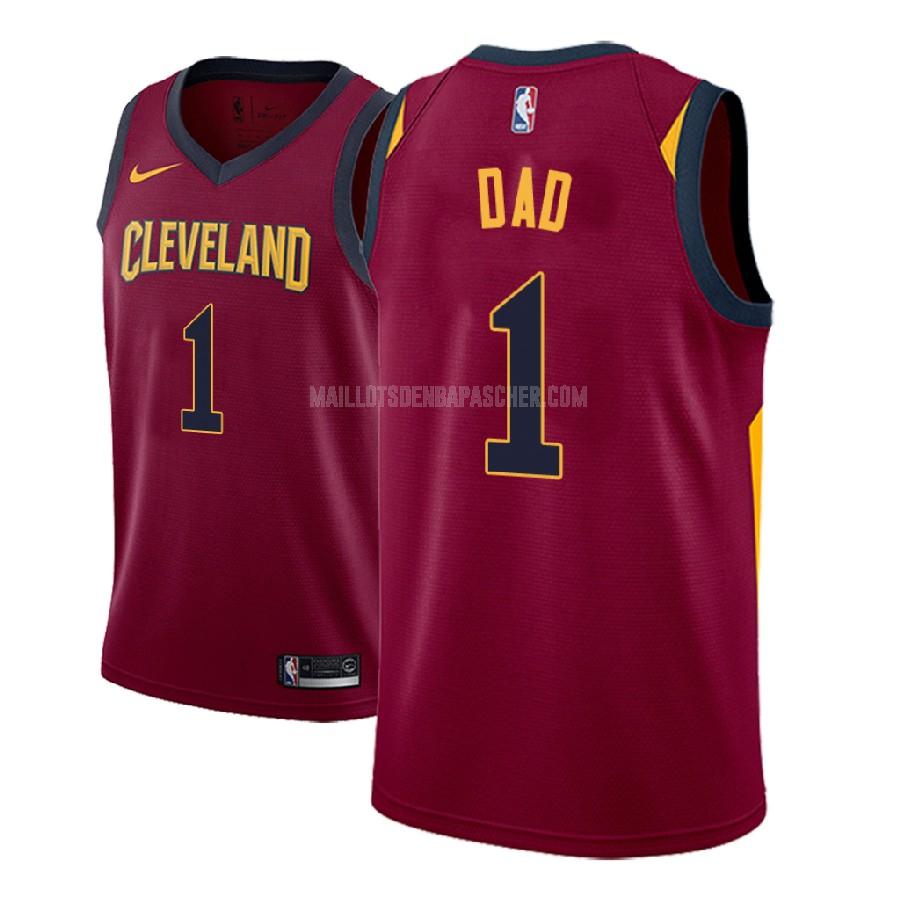 maillot nba homme de cleveland cavaliers dad 1 rouge fête des pères