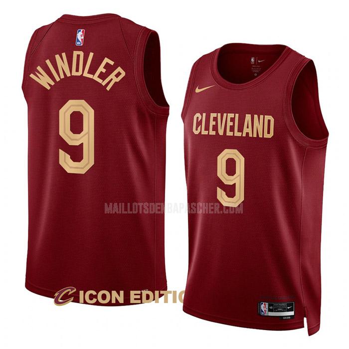 maillot nba homme de cleveland cavaliers dylan windler 9 vin icon edition 2022-23