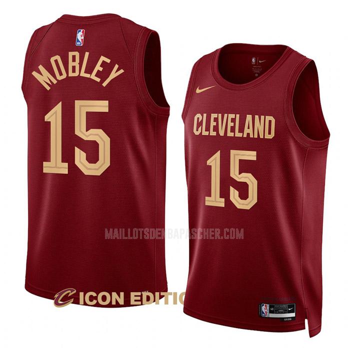 maillot nba homme de cleveland cavaliers isaiah mobley 15 vin icon edition 2022-23