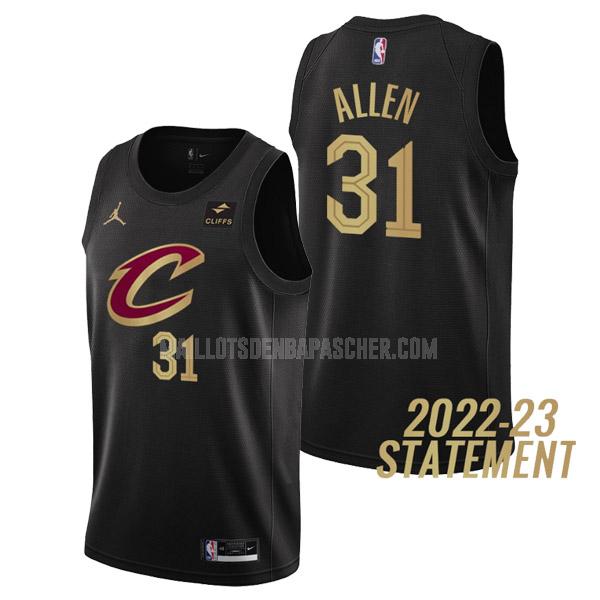 maillot nba homme de cleveland cavaliers jarrett allen 3 noir statement edition 2022-23