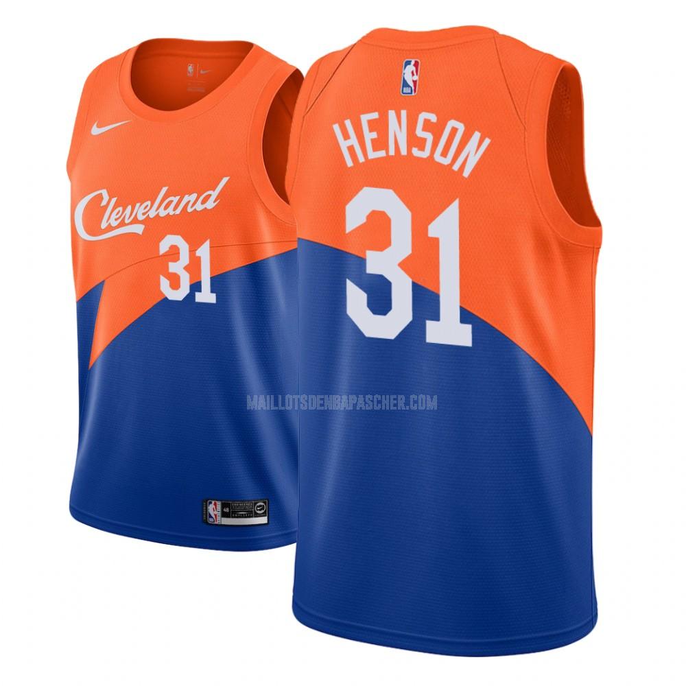 maillot nba homme de cleveland cavaliers john henson 31 bleu city edition