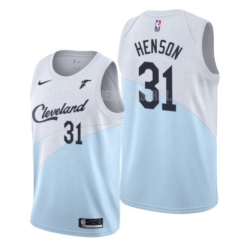 maillot nba homme de cleveland cavaliers john henson 31 bleu earned version