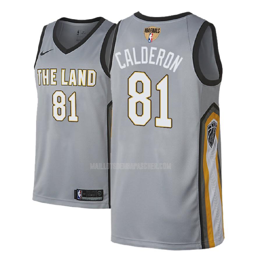 maillot nba homme de cleveland cavaliers jose calderon 81 gris city edition 2018