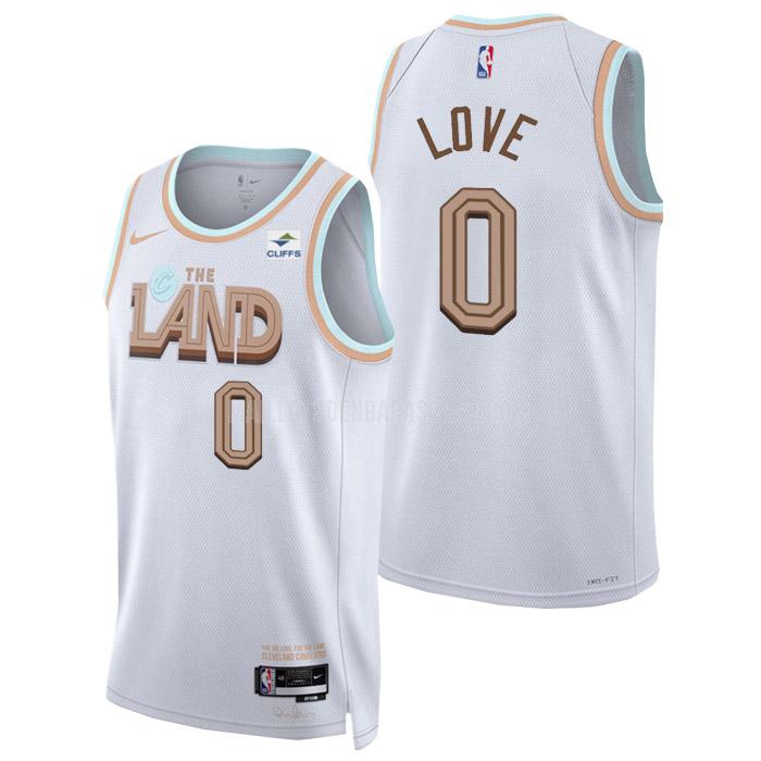 maillot nba homme de cleveland cavaliers kevin love 0 blanc city edition 2022-23