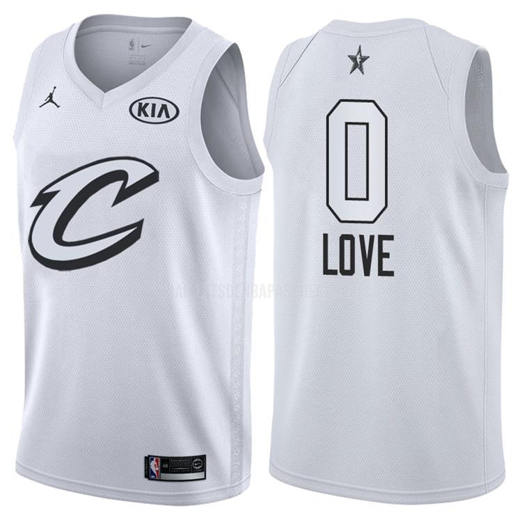 maillot nba homme de cleveland cavaliers kevin love 0 blanc nba all-star 2018