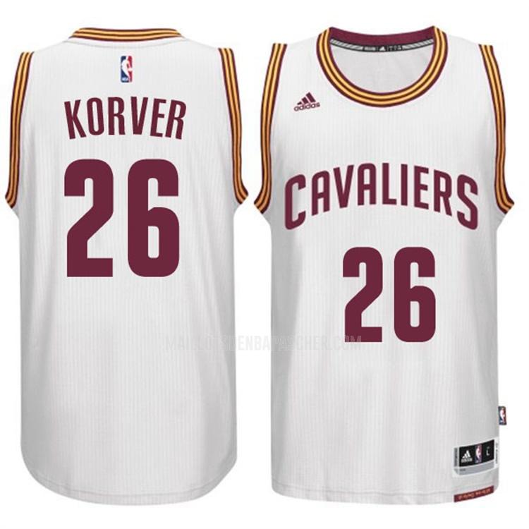 maillot nba homme de cleveland cavaliers kyle korver 26 blanc road swingman