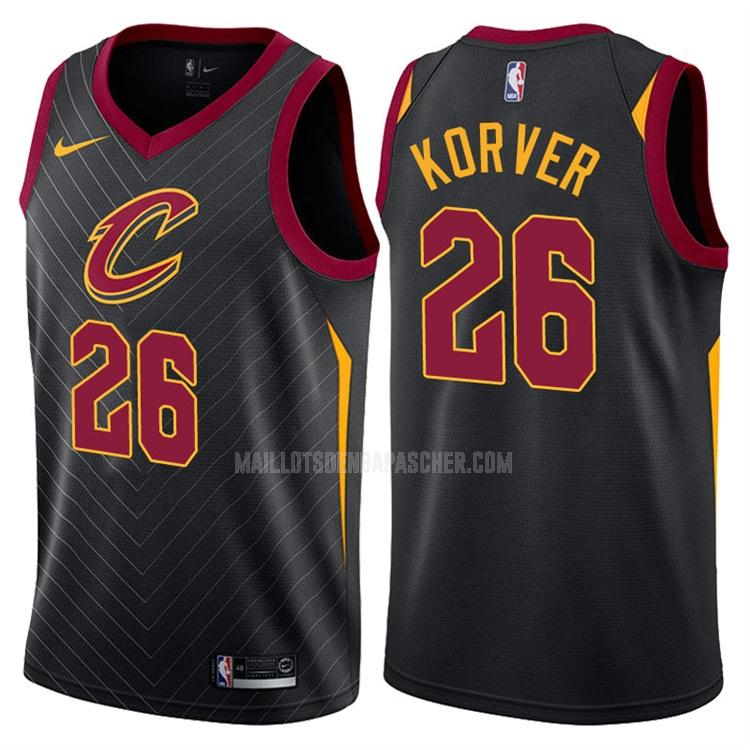 maillot nba homme de cleveland cavaliers kyle korver 26 noir statement