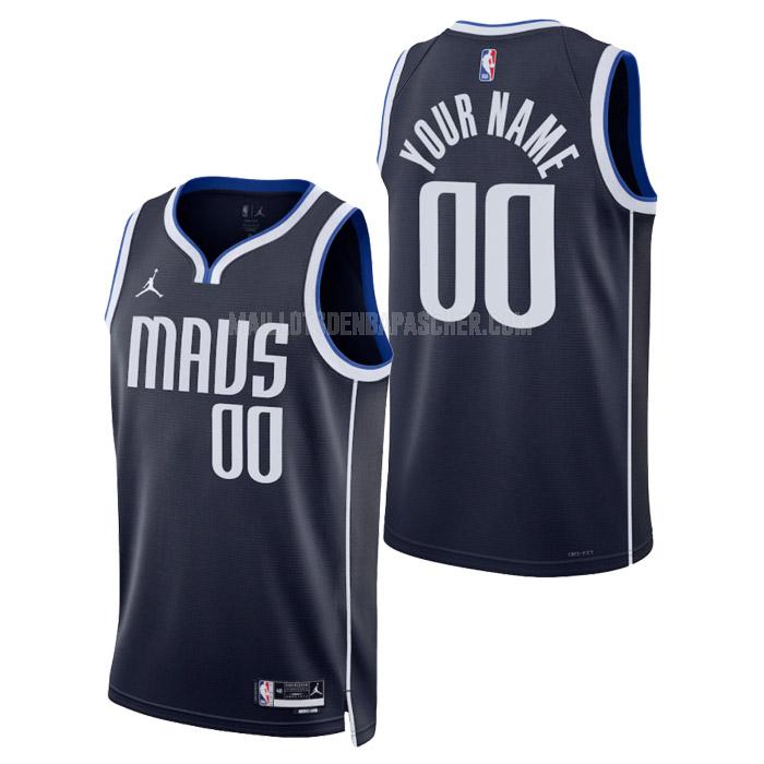 maillot nba homme de dallas mavericks custom bleu marine statement edition 2023