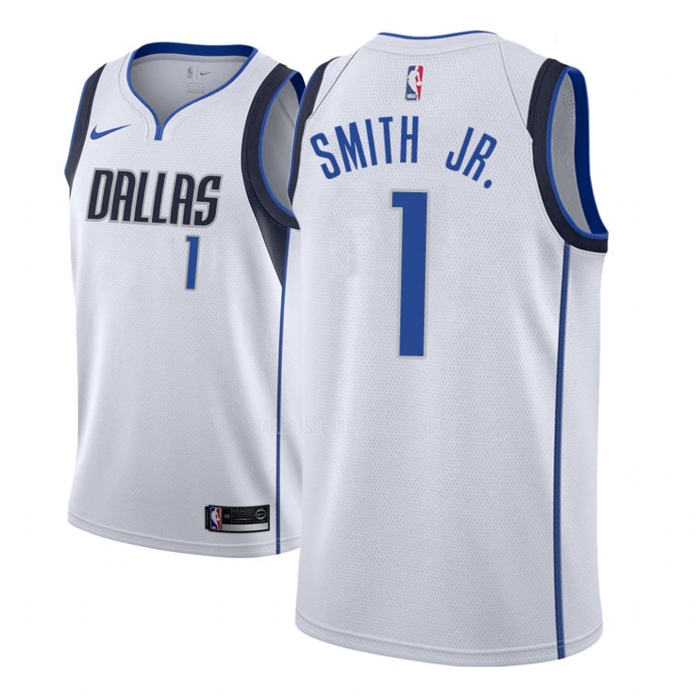 maillot nba homme de dallas mavericks dennis smith jr 1 blanc association