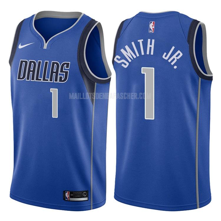 maillot nba homme de dallas mavericks dennis smith jr 1 bleu icon 2017-18