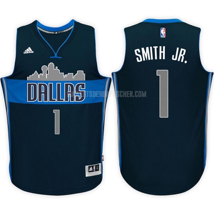 maillot nba homme de dallas mavericks dennis smith jr 1 bleu marin alterner