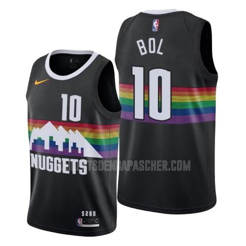 maillot nba homme de denver nuggets bol bol 10 noir city edition 2019-20