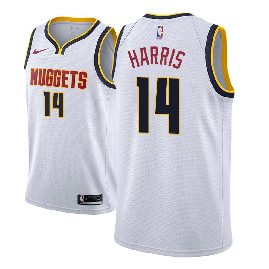 maillot nba homme de denver nuggets gary harris 14 blanc association 2018-19