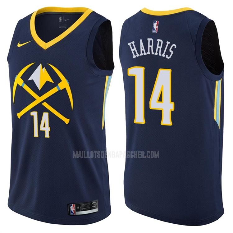 maillot nba homme de denver nuggets gary harris 14 bleu marin city edition