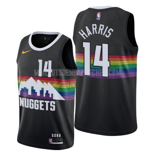 maillot nba homme de denver nuggets gary harris 14 noir city edition 2019-20