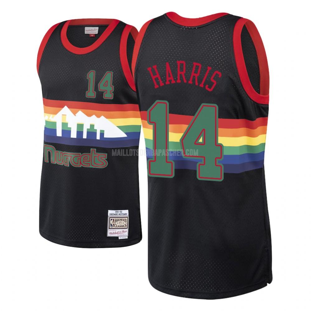 maillot nba homme de denver nuggets gary harris 14 noir hardwood classics